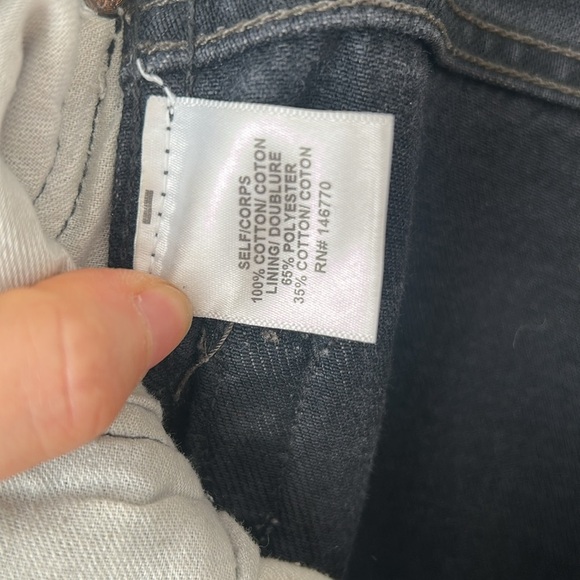 Redone Levi’s black jeans size 25 high rise long inseam straight leg 90s - Picture 11 of 13